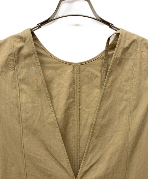 BABYLONE（バビロン）BABYLONE (バビロン) バックVカットロングワンピース ベージュ サイズ:FREEの古着・服飾アイテム