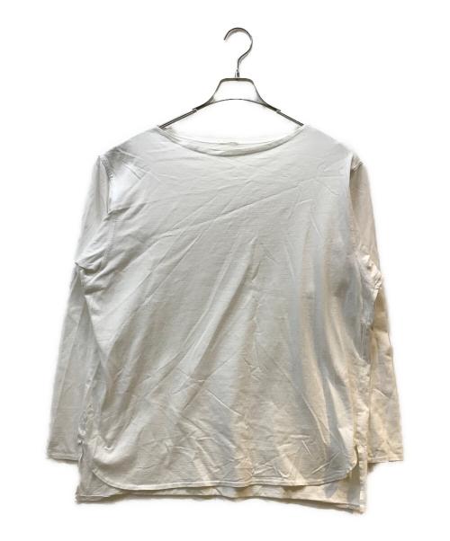 COMOLI（コモリ）COMOLI (コモリ) ボートネックシャツ ホワイト サイズ:記載なしの古着・服飾アイテム