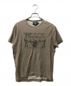 RRLダブルアールエル）の古着「RRL doublerl Ralph Lauren logo tee」｜ブラウン