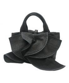 medelu（メデル）の古着「ラッセルフリルトートバッグ」｜グレー