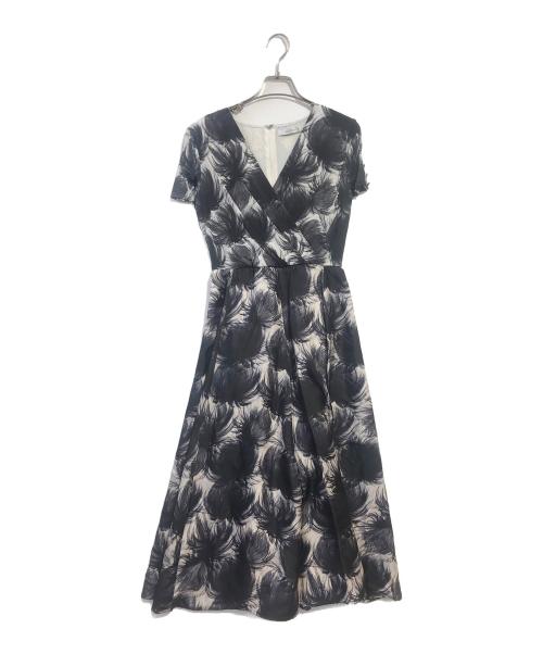 MaxMara（マックスマーラ）MaxMara (マックスマーラ) シルクショートスリーブワンピース ブラック サイズ:36の古着・服飾アイテム