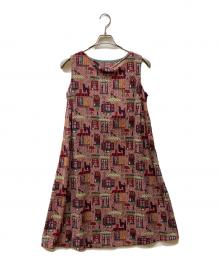 Jocomomola（ホコモモラ）の古着「Ventana プリントワンピース」｜ピンク