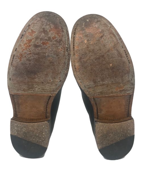 SANDERS（サンダース）SANDERS (サンダース) URBAN RESEARCH (アーバンリサーチ) MEDALION SLIPPER SHOES ブラック サイズ:サイズ25.5の古着・服飾アイテム