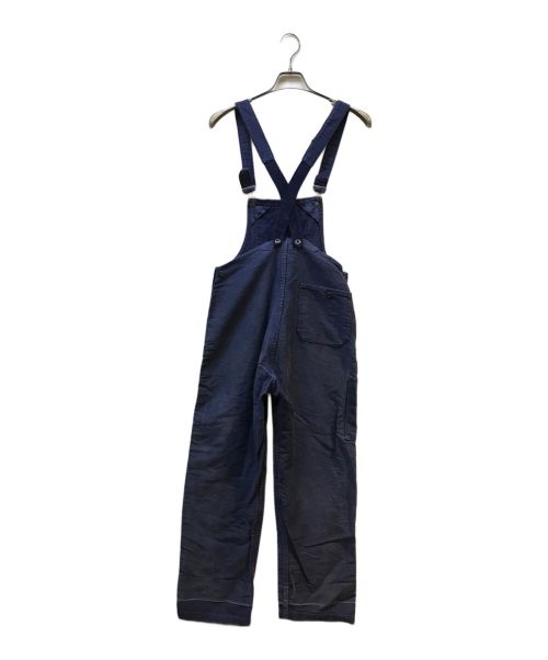 REAL AIGLON（リアルエイグロン）REAL AIGLON (リアルエイグロン) モールスキンオーバーオール ブルー サイズ:記載なしの古着・服飾アイテム