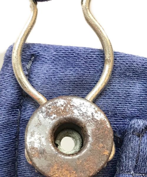 REAL AIGLON（リアルエイグロン）REAL AIGLON (リアルエイグロン) モールスキンオーバーオール ブルー サイズ:記載なしの古着・服飾アイテム