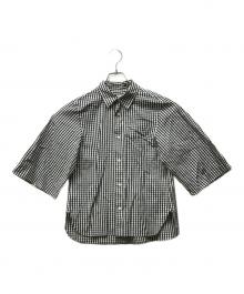 LOEFF（ロエフ）の古着「コットン ギンガムチェック シャツ」｜ブラック