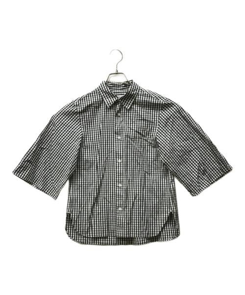 LOEFF（ロエフ）LOEFF (ロエフ) コットン ギンガムチェック シャツ ブラック サイズ:FREEの古着・服飾アイテム