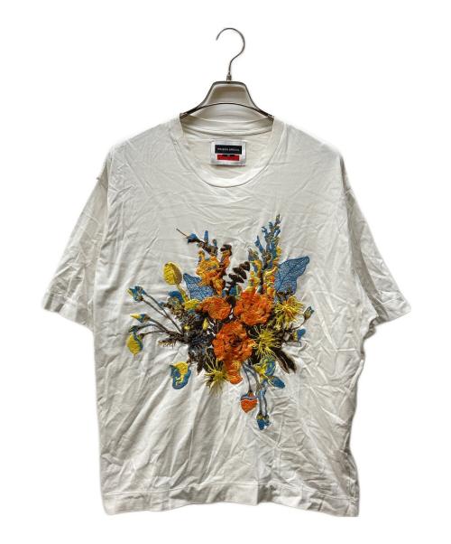 MAISON SPECIAL（メゾンスペシャル）MAISON SPECIAL (メゾンスペシャル) フラワーエンブロイダリーTシャツ ホワイト サイズ:00の古着・服飾アイテム