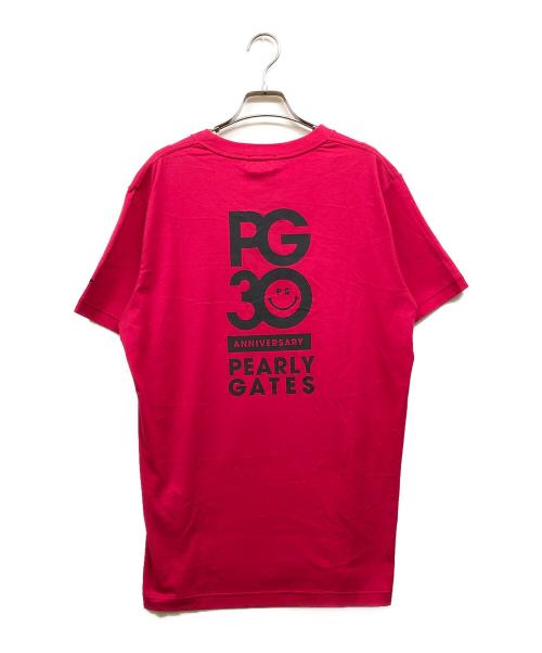 PEARLY GATES（パーリーゲイツ）PEARLY GATES (パーリーゲイツ) プリントカットソー ピンク サイズ:２Lの古着・服飾アイテム