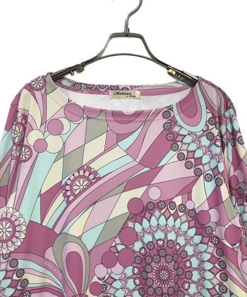 MAKANA na kathy（マカナナキャシー）makana na kathy (マカナナキャシー) 総柄カットソー ピンク サイズ:1 未使用品の古着・服飾アイテム