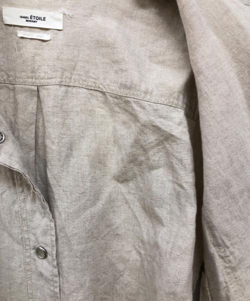 ISABEL MARANT ETOILE（イザベルマランエトワール）ISABEL MARANT ETOILE (イザベルマランエトワール) リネン ウエスタンシャツ ベージュ サイズ:36の古着・服飾アイテム
