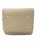 Maison Margielaメゾンマルジェラ）の古着「スモールレザーチェーンウォレット」｜ベージュ