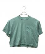COACHコーチ）の古着「クロップド Tシャツ・シグネチャー ポケット」｜ブルー