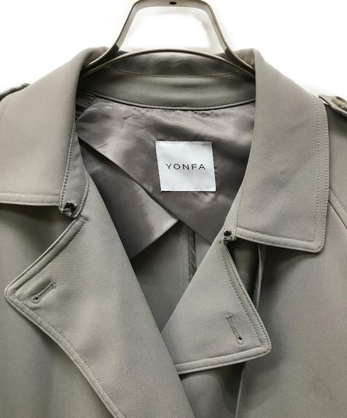 YONFA（ヨンファ）YONFA (ヨンファ) モードトレンチコート グレー サイズ:Sの古着・服飾アイテム