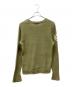RRL (ダブルアールエル) コットンリネンニット グリーン サイズ:SIZE M：7000円
