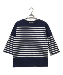 中古・古着通販】AUBERGE (オーベルジュ) ボーダーカットソー ブラック