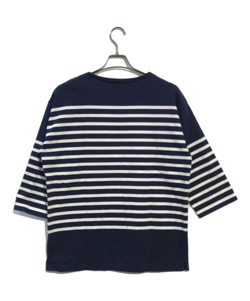 AUBERGE（オーベルジュ）AUBERGE (オーベルジュ) ワイドスリーブボーダーカットソー ネイビー サイズ:44の古着・服飾アイテム