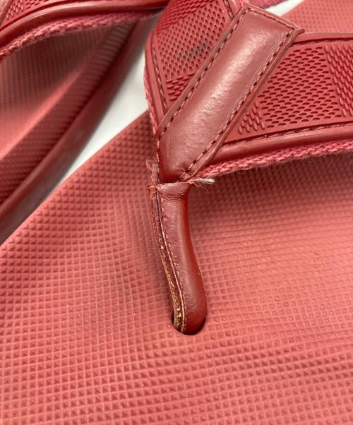 LOUIS VUITTON（ルイ ヴィトン）LOUIS VUITTON (ルイ ヴィトン) ダミエビーチサンダル レッド サイズ:SIZE 26cmの古着・服飾アイテム