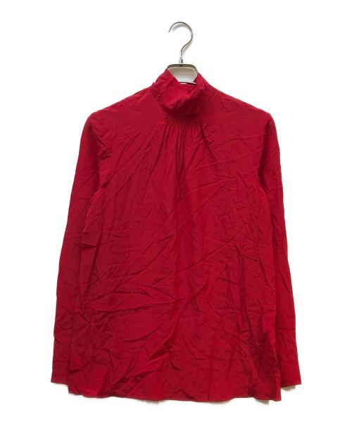 RED VALENTINO（レッドヴァレンティノ）RED VALENTINO (レッドヴァレンティノ) シルクブラウス レッド サイズ:記載なしの古着・服飾アイテム