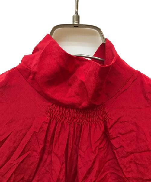 RED VALENTINO（レッドヴァレンティノ）RED VALENTINO (レッドヴァレンティノ) シルクブラウス レッド サイズ:記載なしの古着・服飾アイテム