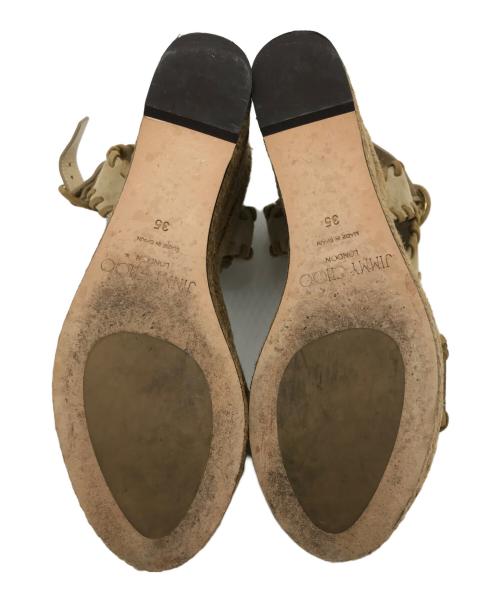 JIMMY CHOO（ジミーチュウ）JIMMY CHOO (ジミーチュウ) エスパドリーユ ベージュ サイズ:35の古着・服飾アイテム