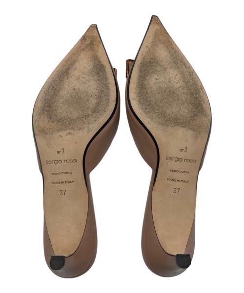 sergio rossi（セルジオロッシ）sergio rossi (セルジオロッシ) ミュール ベージュ サイズ:SIZE 23cmの古着・服飾アイテム