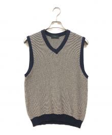 Zanone（ザノーネ）の古着「ニットベスト」｜ネイビー