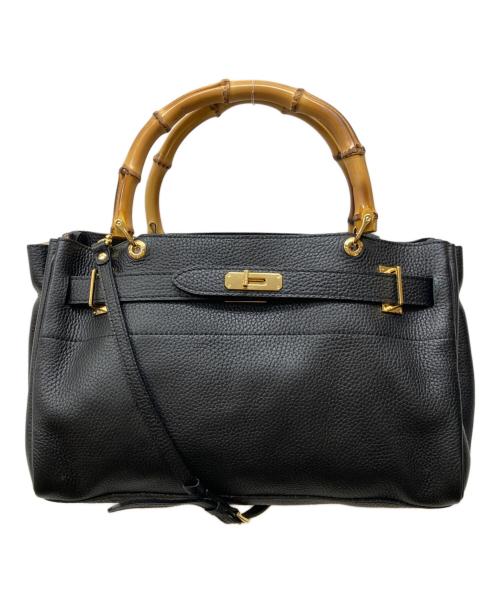 SITA PARANTICA（シータパランティカ）SITA PARANTICA (シータパランティカ) DEUXIEME CLASSE (ドゥーズィエム クラス) シボカワバンブーBAG ブラックの古着・服飾アイテム