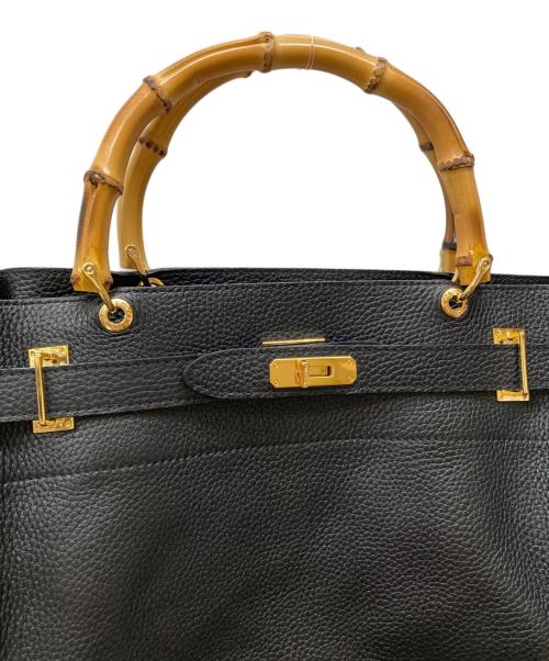 SITA PARANTICA（シータパランティカ）SITA PARANTICA (シータパランティカ) DEUXIEME CLASSE (ドゥーズィエム クラス) シボカワバンブーBAG ブラックの古着・服飾アイテム