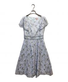 TOCCA（トッカ）の古着「刺繍花柄ワンピース」｜ブルー