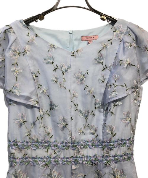 TOCCA（トッカ）TOCCA (トッカ) 刺繍花柄ワンピース ブルー サイズ:2の古着・服飾アイテム
