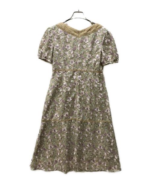 TOCCA（トッカ）TOCCA (トッカ) 花柄刺繍ワンピース ブラウン サイズ:SIZE 0の古着・服飾アイテム