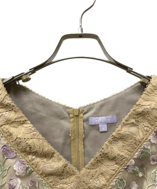 TOCCA（トッカ）TOCCA (トッカ) 花柄刺繍ワンピース ブラウン サイズ:SIZE 0の古着・服飾アイテム