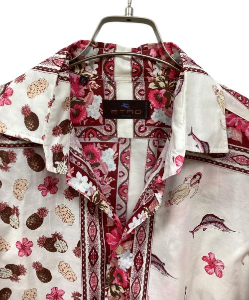 ETRO（エトロ）ETRO (エトロ) トータルパターンシャツ ホワイト サイズ:Mの古着・服飾アイテム