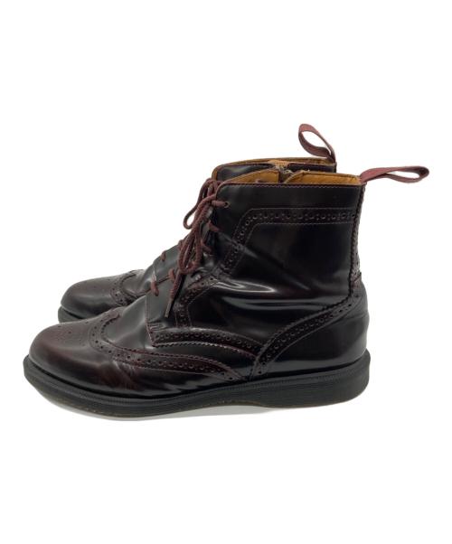 Dr.Martens（ドクターマーチン）Dr.Martens (ドクターマーチン) サイドジップ 6ホール ウイングチップ ブーツ ブラウン サイズ:SIZE 26.5cmの古着・服飾アイテム