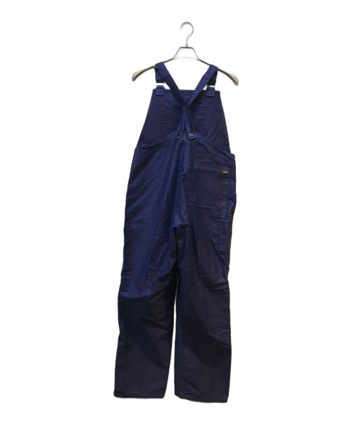 A ST. MICHEL（A ST. MICHEL）A ST. MICHEL (A ST. MICHEL) モールスキンオーバーオール ネイビー サイズ:48の古着・服飾アイテム