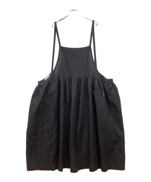 PINK HOUSE（ピンクハウス）PINK HOUSE (ピンクハウス) エプロンワンピース ブラック サイズ:Ｓの古着・服飾アイテム