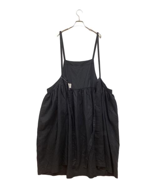 PINK HOUSE（ピンクハウス）PINK HOUSE (ピンクハウス) エプロンワンピース ブラック サイズ:Ｓの古着・服飾アイテム