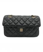 GIVENCHYジバンシィ）の古着「キルティングショルダーバッグ」｜ブラック