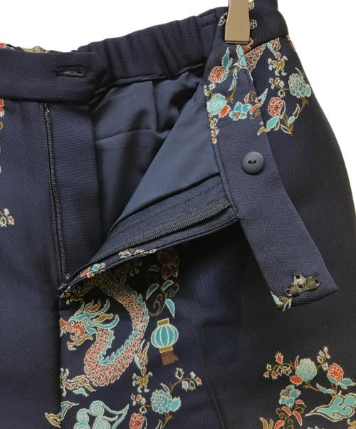 VIVIENNE TAM（ヴィヴィアンタム）VIVIENNE TAM (ヴィヴィアンタム) 龍柄ショートパンツ ネイビー サイズ:Lの古着・服飾アイテム