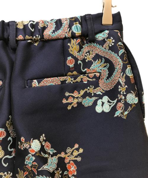 VIVIENNE TAM（ヴィヴィアンタム）VIVIENNE TAM (ヴィヴィアンタム) 龍柄ショートパンツ ネイビー サイズ:Lの古着・服飾アイテム