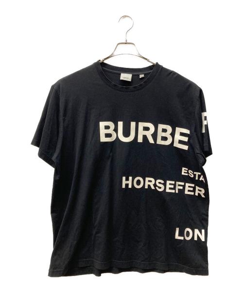 BURBERRY（バーバリー）BURBERRY (バーバリー) オーバーサイズブロンドロゴTEE ブラック サイズ:Lの古着・服飾アイテム