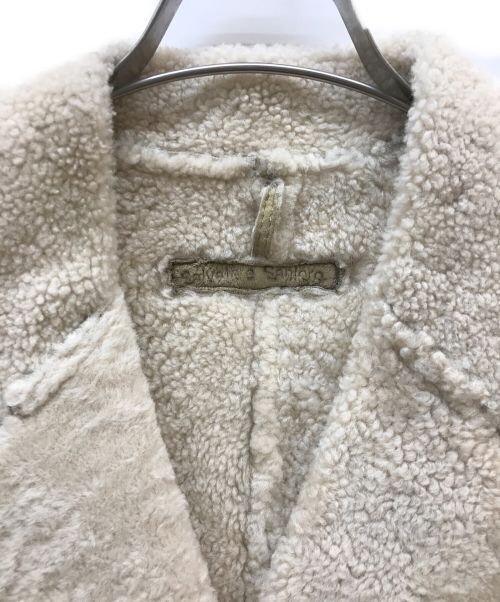 salvatore santoro（サルヴァトーレサントロ）Salvatore Santoro (サルヴァトーレサントロ) ムートンジャケット ベージュ サイズ:UK40の古着・服飾アイテム