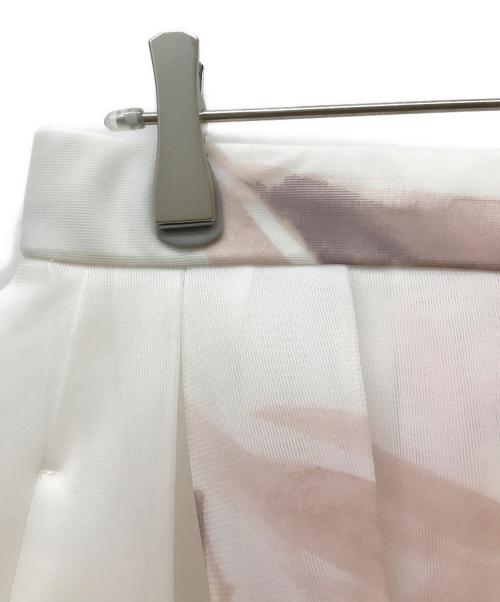 CELFORD（セルフォード）CELFORD (セルフォード) 大花柄ダブルラッセルボリュームスカート ベージュ サイズ:36の古着・服飾アイテム