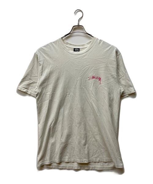stussy（ステューシー）stussy (ステューシー) SPHINX PIGMENT DYED S/S TEE ホワイト サイズ:Lの古着・服飾アイテム