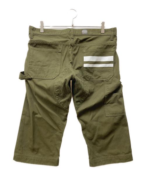 MOMOTARO JEANS（桃太郎ジーンズ）MOMOTARO JEANS (桃太郎ジーンズ) DUCK GTB PAINTER CROPPED SHORTS カーキ サイズ:W34の古着・服飾アイテム
