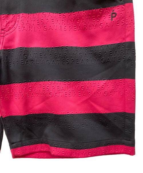 PEARLY GATES（パーリーゲイツ）PEARLY GATES (パーリーゲイツ) ハーフパンツ ピンク×ブラック サイズ:6の古着・服飾アイテム