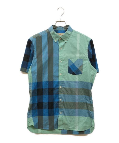 BURBERRY LONDON ENGLAND（バーバリー ロンドン イングランド）BURBERRY LONDON england (バーバリー ロンドン イングランド) ボタンダウンシャツ グリーン サイズ:Mの古着・服飾アイテム