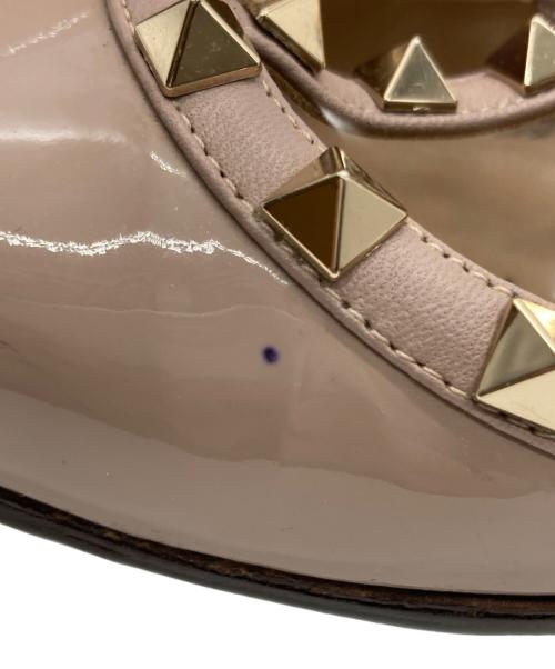 VALENTINO GARAVANI（ヴァレンティノ・ガラヴァーニ）VALENTINO GARAVANI (ヴァレンティノ・ガラヴァーニ) ロックスタッズパンプス ピンク サイズ:SIZE 24cmの古着・服飾アイテム