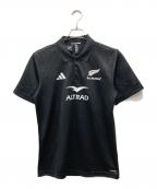 adidasアディダス）の古着「オールブラックス ラグビー サポーターズポロシャツ」｜ブラック